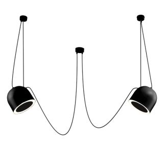 ANTIGO Lampa wisząca DOBO 2 - Czarna 9036