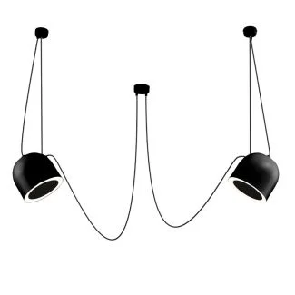 ANTIGO Lampa wisząca DOBO 2 - Czarna 9036