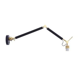 AZZARDO AZ4190 ZYTA S WALL LAMPBODY BK/GO DECORATIVE WALL BLACK / GOLD
