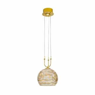 KOLARZ 0392.31+1M.3.AQ.CH LUNA lampa wisząca złoto 24K