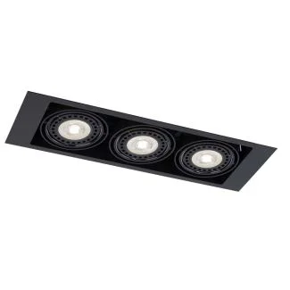 ANTIGO Lampa wpuszczana Muko 3 - Czarna 3314