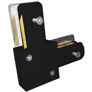 MILAGRO 3919 ŁĄCZNIK LAMPY TRACK LIGHT BLACK TYP L łącznik 1-fazowy