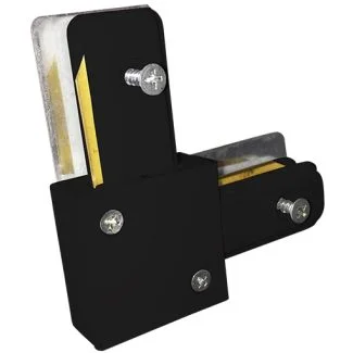 MILAGRO 3919 ŁĄCZNIK LAMPY TRACK LIGHT BLACK TYP L łącznik 1-fazowy