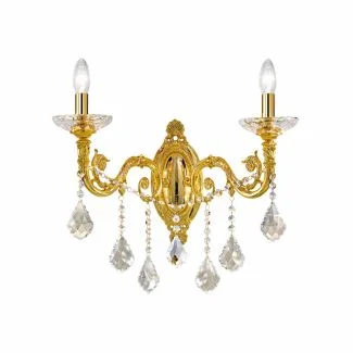 KOLARZ 1299.62.3.SPT CONTARINI CRYSTAL lampa ścienna złoto 24K