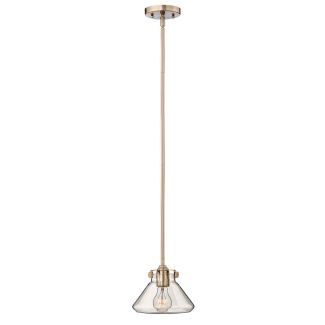ELSTEAD Congress HK-CONGRESS-P-A-BC 1 Light Clear Glass Pendant - Brushed Caramel