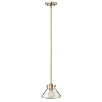 ELSTEAD Congress HK-CONGRESS-P-A-BC 1 Light Clear Glass Pendant - Brushed Caramel