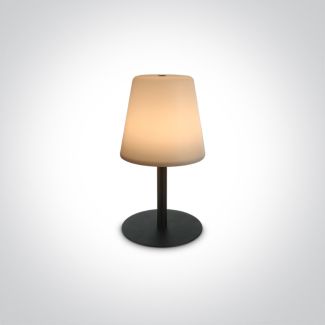 ONE LIGHT 61084/B Grewena czarna bezprzewodowa lampa stołowa IP44 3000K 2W czas ładowania 4h czas pracy 8h