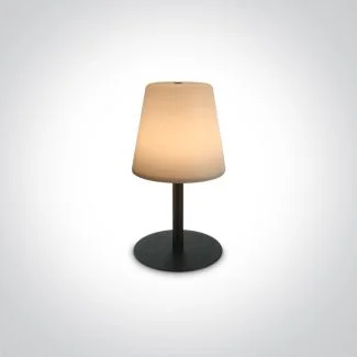 ONE LIGHT 61084/B Grewena czarna bezprzewodowa lampa stołowa IP44 3000K 2W czas ładowania 4h czas pracy 8h