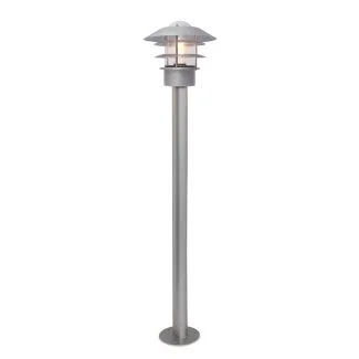 ELSTEAD Helsingor HELSINGOR-BOL-SL 1 Light Bollard Lantern - Silver