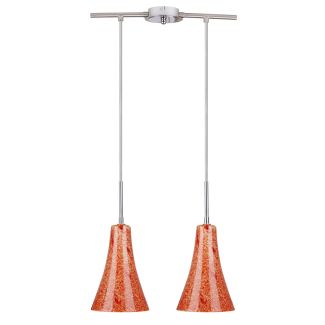 CANDELLUX 32-14651 RUFI LAMPA WISZĄCA 2X40 W E14 CHROM/SATYNA NIKIEL