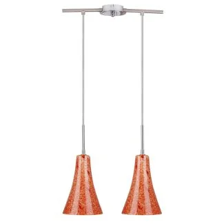CANDELLUX 32-14651 RUFI LAMPA WISZĄCA 2X40 W E14 CHROM/SATYNA NIKIEL