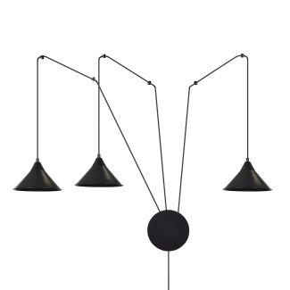 EMIBIG 160/3 ABRAMO 3 BLACK LAMPA WISZĄCA
