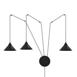EMIBIG 160/3 ABRAMO 3 BLACK LAMPA WISZĄCA