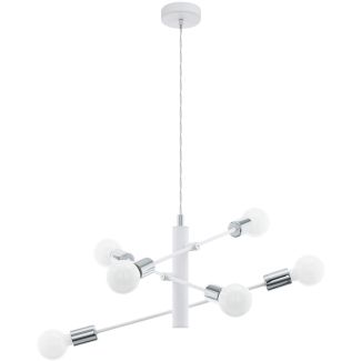 EGLO 98016 HL/6 E27 WEISS/CHROM GRADOLI