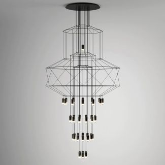 Step into Design XT100-43P Lampa wisząca LINEA-43 czarna 90 cm