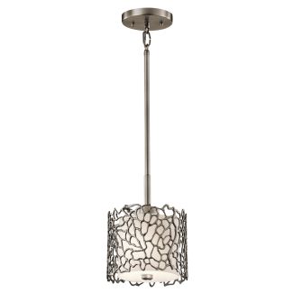 ELSTEAD Silver Coral KL-SILVER-CORAL-MP 1 Light Mini Pendant
