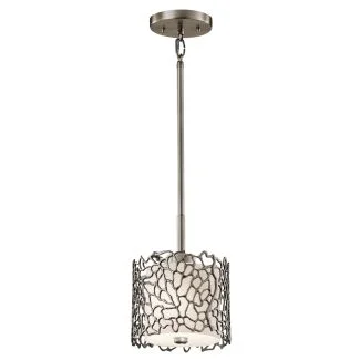 ELSTEAD Silver Coral KL-SILVER-CORAL-MP 1 Light Mini Pendant