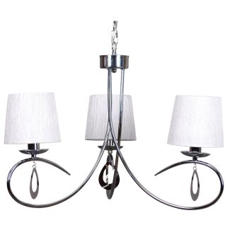 CANDELLUX 33-21663 ARNIKA ZWIS 3X40W E14 CHROM / BIAŁY