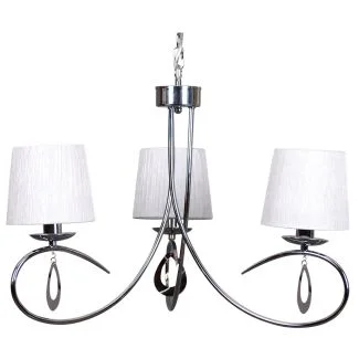 CANDELLUX 33-21663 ARNIKA ZWIS 3X40W E14 CHROM / BIAŁY