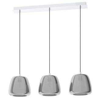 EGLO 39667 LAMPA ALBARINO OPRAWA WISZĄCA HL/3 E27 CHROM/SW-TRANSP.ALBARINO