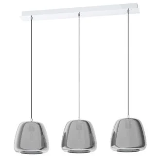 EGLO 39667 LAMPA ALBARINO OPRAWA WISZĄCA HL/3 E27 CHROM/SW-TRANSP.ALBARINO