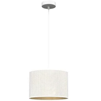 LUMINEX 5265 oprawa sufitowa Loft shade żyrandol biały złoty
