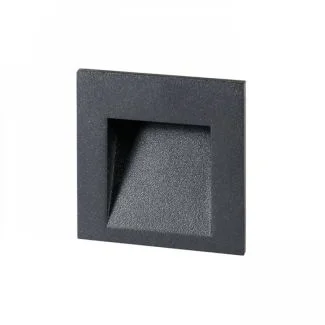 RENDL R12015 TESS SQ wpuszczana antracyt 230V LED 3W IP54 3000K