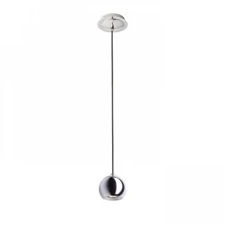 RENDL R12086 DESTY I wisząca czarna chrom 230V GU10 50W