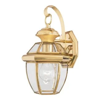 ELSTEAD Newbury QZ-NEWBURY2-S-PB 1 Light Small Wall Lantern