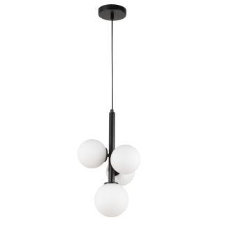 SIGMA 33487 Perla 4 lampa wisząca czarny,biały