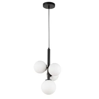 SIGMA 33487 Perla 4 lampa wisząca czarny,biały