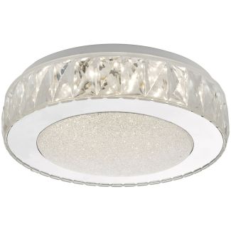 DAR AKE5208 AKELIA FLUSH SML ACRYLIC STAINLESS STEEL LED