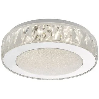 DAR AKE5208 AKELIA FLUSH SML ACRYLIC STAINLESS STEEL LED