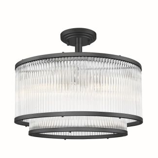 ZUMALINE C0528-05H-P7AC SERGIO LAMPA SUFITOWA CZARNA/BLACK