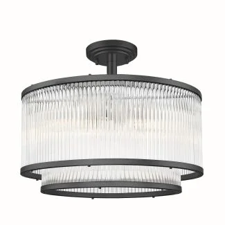ZUMALINE C0528-05H-P7AC SERGIO LAMPA SUFITOWA CZARNA/BLACK