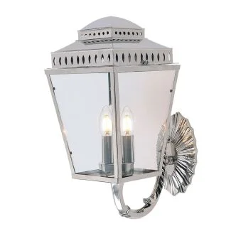 ELSTEAD Mansion House MANSION-HOUSE-WB1-PN 3 Light Wall Lantern - Polished Nickel