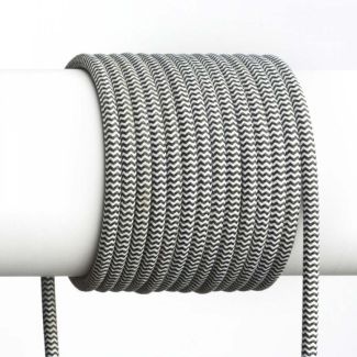 WYPRZEDAŻ RENDL R12216 FIT kabel tekstylny 3x0,75 1bm czarna/biała