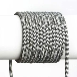 WYPRZEDAŻ RENDL R12216 FIT kabel tekstylny 3x0,75 1bm czarna/biała