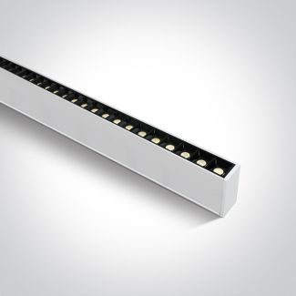 ONE LIGHT 38150B/W/W Syneti biała oprawa z możłiwością montażu podwieszanego lub natynkowego z 48 punktami LED UGR17 3000K 40Wt