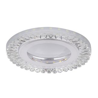 CANDELLUX 2203164 SSP-28 AL/TR LAMPA STROPOWA SREBRNY 2X5W LED 6500K KLOSZ BEZBARWNY