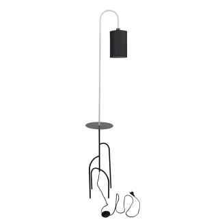 CANDELLUX 51-00064 RAVELLO LAMPA PODŁOGOWA CZARNY+ZIELONY 1X40W E14 ABAŻUR CZARNY