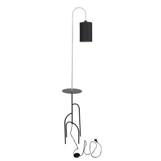 CANDELLUX 51-00064 RAVELLO LAMPA PODŁOGOWA CZARNY+ZIELONY 1X40W E14 ABAŻUR CZARNY