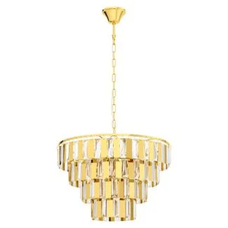 EGLO 99097 LAMPA ERSEKA OPRAWA WISZĄCA HL/7 E14 MESSING/KRISTALL ERSEKA