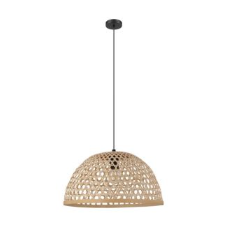 EGLO 43254 LAMPA CLAVERDON OPRAWA WISZĄCA HL/1 Ø490 SCHWARZ/HOLZ NATUR CLAVERDON