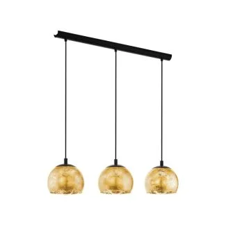 EGLO 98525 LAMPA ALBARACCIN OPRAWA WISZĄCA HL/3 SCHWARZ/GOLDFARBEN ALBARACCIN
