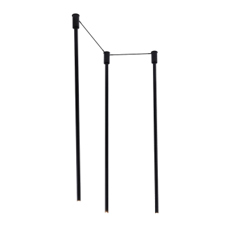 ANTIGO Lampa wisząca alha N 3 - Czarna 9004