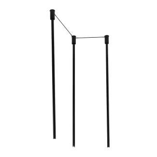 ANTIGO Lampa wisząca alha N 3 - Czarna 9004
