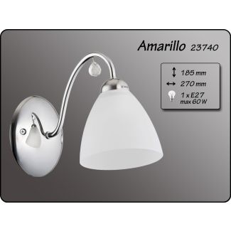 ALFA 23740 kinkiet 1pł amarillo chrom