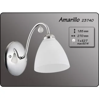 ALFA 23740 kinkiet 1pł amarillo chrom