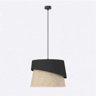 EMIBIG 1709/1 CANVA 1 BLACK NATURAL Lampa wisząca